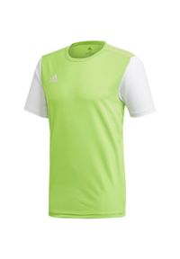 Adidas - Koszulka dla dzieci adidas Estro 19 Jersey Junior limonkowa DP3240. Kolor: zielony, żółty, wielokolorowy. Materiał: jersey