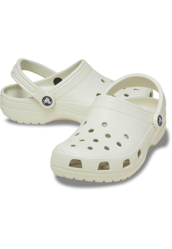 Crocs Clásico Zueco. Okazja: na co dzień. Kolor: biały. Styl: casual