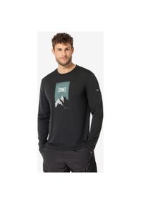 Koszulka z długim rękawem męska SUPER.NATURAL M 2 Pitch LS. Kolor: czarny. Długość rękawa: długi rękaw. Długość: długie #1