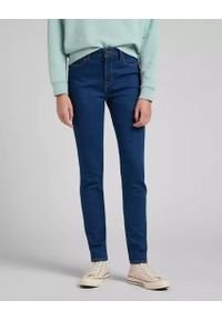 Lee - LEE SCARLETT HIGH DAMSKIE SDPONIE JEANSOWE JEANSY DARK ZURI L626OPOR