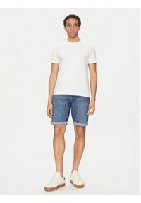 Calvin Klein Szorty jeansowe K10K114075 Niebieski Slim Fit. Kolor: niebieski. Materiał: bawełna