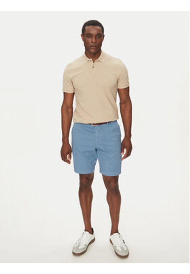 BOSS Polo Pallas 50468362 Beżowy Regular Fit. Typ kołnierza: polo. Kolor: beżowy. Materiał: bawełna