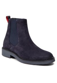 Sztyblety Hugo LuxityL 50474390 10243261 01 Dark Blue 401. Kolor: niebieski. Materiał: skóra, zamsz #1