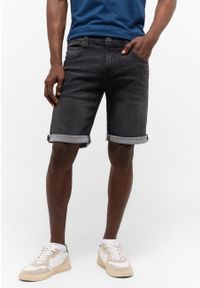 Mustang - MĘSKIE SZORTY MUSTANG Chicago Shorts Z Denim Black 1015693 4000 881. Materiał: denim