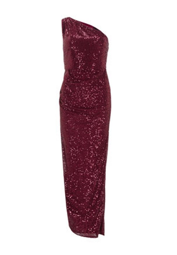 Swing Sukienka wieczorowa 5AI09800 Bordowy Slim Fit. Kolor: czerwony. Materiał: syntetyk. Styl: wizytowy