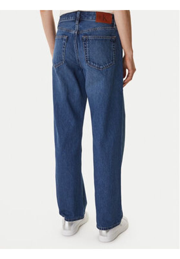 Calvin Klein Jeans Jeansy LV047F682G Niebieski Straight Fit. Kolor: niebieski