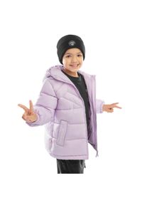 SIROKO - Chłopięca kurtka puchowa Lifestyle Siroko Mousse. Kolor: fioletowy. Materiał: puch #1