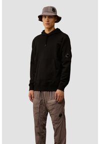 C.P. Company - C.P. COMPANY Czarna bluza męska Sweat Hooded, Rozmiar L. Okazja: na co dzień. Typ kołnierza: kaptur. Kolor: czarny. Materiał: bawełna. Długość rękawa: długi rękaw. Długość: długie. Styl: klasyczny, casual #4