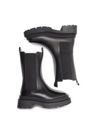 Gino Rossi Botki 222FW106 Czarny. Kolor: czarny. Materiał: materiał