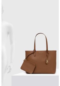 MICHAEL Michael Kors torebka skórzana dwustronna kolor brązowy. Kolor: brązowy. Materiał: skórzane. Rodzaj torebki: na ramię #3