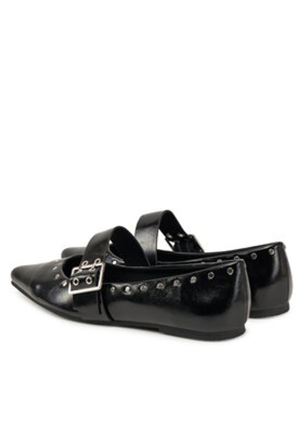 ONLY Shoes Baleriny 15340896 Czarny. Kolor: czarny. Materiał: skóra