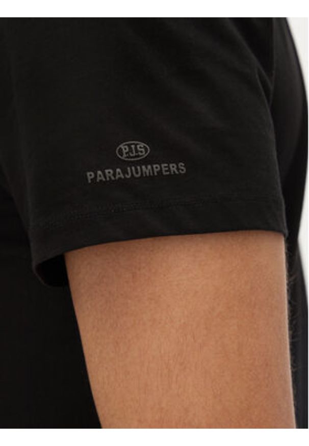 Parajumpers T-Shirt Leland 25SMPMTSGT09 Czarny Regular Fit. Kolor: czarny. Materiał: bawełna