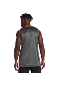 Podkoszulek Under Armour Baseline Reversible Tank, Mężczyźni. Kolor: szary. Materiał: poliester, materiał. Styl: sportowy
