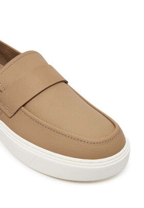 Calvin Klein Mokasyny Moccasin Lth Unlined HM0HM01813 Brązowy. Kolor: brązowy. Materiał: skóra