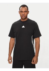 Adidas - adidas T-Shirt Future Icons 3-Stripes IR9166 Czarny Loose Fit. Kolor: czarny. Materiał: bawełna #1
