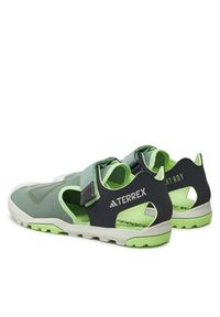 Adidas - adidas Sandały Terrex Captain Toey 2.0 Sandals IE5139 Zielony. Kolor: zielony. Materiał: materiał, mesh