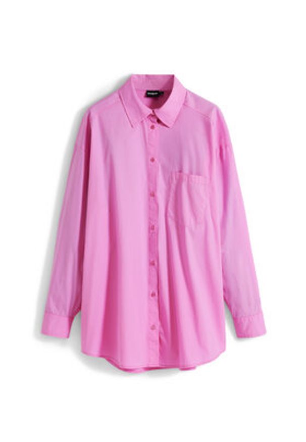 Desigual Koszula Girls 25WWCW16 Różowy Regular Fit. Kolor: różowy. Materiał: bawełna