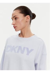 DKNY Bluza DP5T1140 Błękitny Regular Fit. Kolor: niebieski. Materiał: bawełna #5