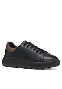 Geox Sneakersy D Spherica Ec4.1 D45TCD 08504 C9229 Czarny. Kolor: czarny. Materiał: skóra