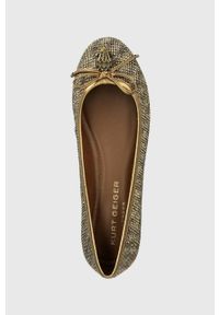 Kurt Geiger London baleriny Eagle Ballerina kolor złoty 9790640609. Nosek buta: okrągły. Kolor: złoty. Materiał: skóra, guma. Obcas: na obcasie. Wysokość obcasa: niski #2