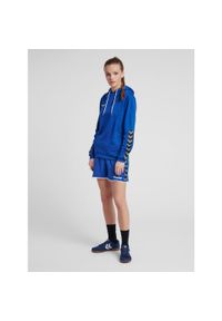 Hummel bluza damska sportowa hml Authentic Poly Hoodie Woman niebieska. Typ kołnierza: kaptur. Kolor: niebieski. Sport: fitness