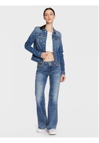 Tommy Jeans Kurtka jeansowa Vivianne DW0DW14737 Niebieski Slim Fit. Kolor: niebieski. Materiał: jeans, bawełna #4