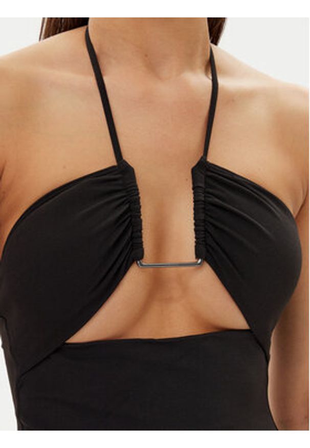 Calvin Klein Swimwear Strój kąpielowy KW0KW02813 Czarny. Kolor: czarny. Materiał: syntetyk