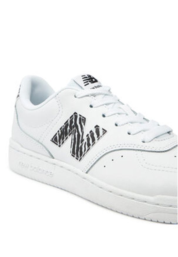 New Balance Sneakersy BBW80APB Biały. Kolor: biały. Materiał: zamsz, skóra
