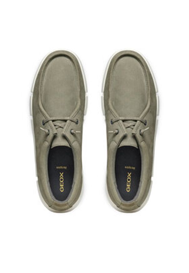 Geox Półbuty A Adacter U4546C 00010 C3592 Khaki. Kolor: brązowy. Materiał: materiał