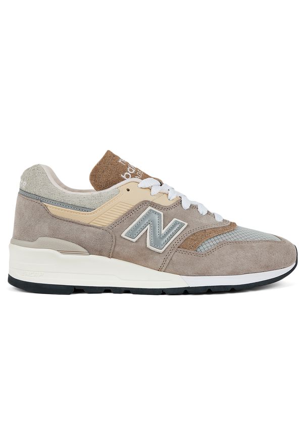 Buty unisex New Balance U997MG - beżowe. Kolor: beżowy. Materiał: zamsz, materiał, syntetyk