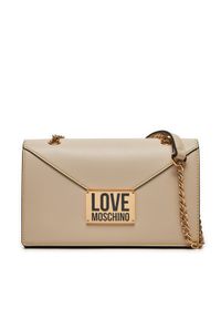 Love Moschino - LOVE MOSCHINO Torebka JC4073PP1LLG111A Beżowy. Kolor: beżowy. Materiał: skórzane #1