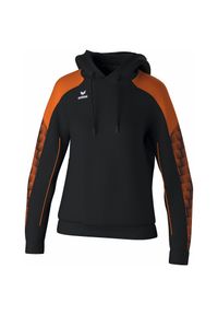 ERIMA - Bluza damska z kapturem Erima Evo Star. Typ kołnierza: kaptur. Kolor: czarny, wielokolorowy, pomarańczowy. Materiał: materiał. Długość rękawa: raglanowy rękaw #1