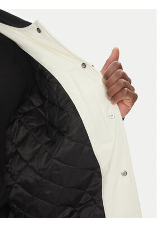 TOMMY HILFIGER - Tommy Hilfiger Kurtka bomber F1 Movie MW0MW41367 Écru Regular Fit. Materiał: syntetyk