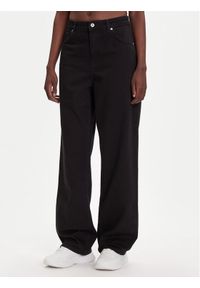 Hugo - HUGO Jeansy Leni_B 50548982 Czarny Loose Fit. Kolor: czarny
