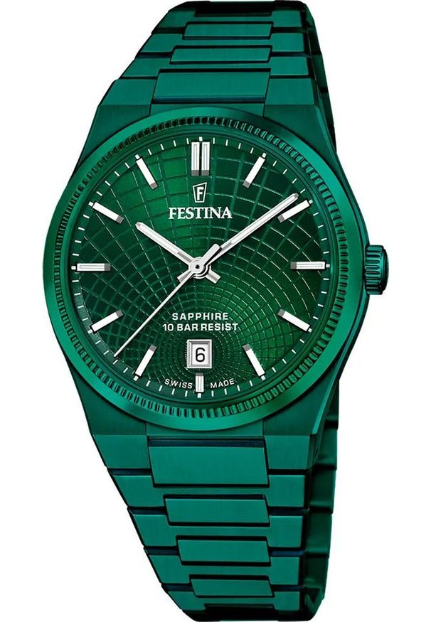 Zegarek męski Festina F20079-1 zielony. Kolor: zielony