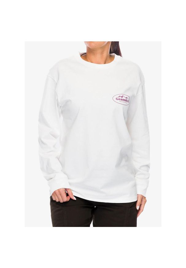 Longsleeve Gramicci Mountaineering LS Tee. Kolor: biały. Długość rękawa: długi rękaw