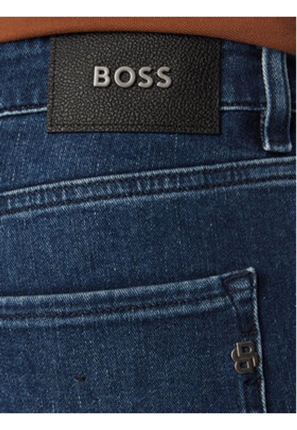 BOSS Jeansy Delaware 50557490 Granatowy Slim Fit. Kolor: niebieski