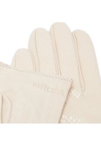 Wittchen - WITTCHEN Rękawiczki Damskie 46-6A-002-0 Beżowy. Kolor: beżowy. Materiał: skóra