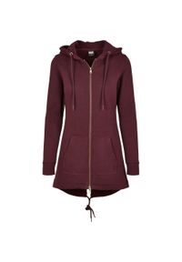 Urban Classics - Parka Dresowa Dla Kobiet. Kolor: czerwony, wielokolorowy, brązowy. Materiał: dresówka
