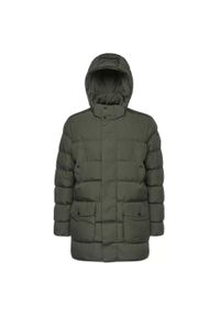 Geox - Kurtka GEOX M PIEVE PARKA Zielony. Kolor: zielony, wielokolorowy, żółty. Materiał: tkanina