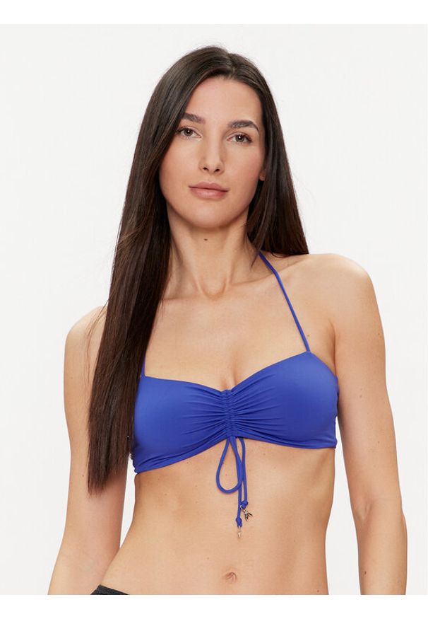 Patrizia Pepe Góra od bikini 2I0112/J101-CA01 Niebieski. Kolor: niebieski. Materiał: syntetyk