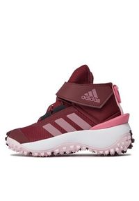 Adidas - adidas Sneakersy Fortatrail IG7267 Bordowy. Kolor: czerwony. Materiał: materiał