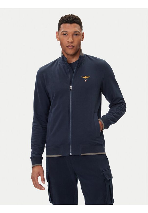 Aeronautica Militare Bluza 252FE1956UF00459 Granatowy Regular Fit. Kolor: niebieski. Materiał: bawełna
