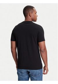 Karl Lagerfeld - KARL LAGERFELD T-Shirt 755087 553235 Czarny Regular Fit. Typ kołnierza: dekolt w karo. Kolor: czarny. Materiał: bawełna #5