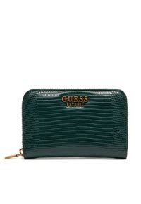 Guess Mały Portfel Damski SWKB95 06140 Zielony. Kolor: zielony. Materiał: skóra