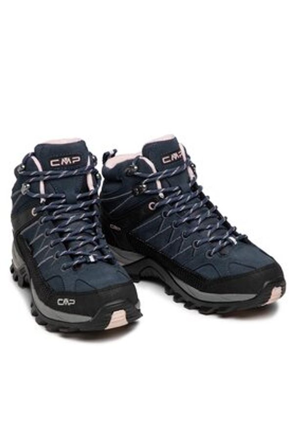 CMP Trekkingi Rigel Mid Wmn Trekking Shoe Wp 3Q12946 Granatowy. Kolor: niebieski. Materiał: materiał