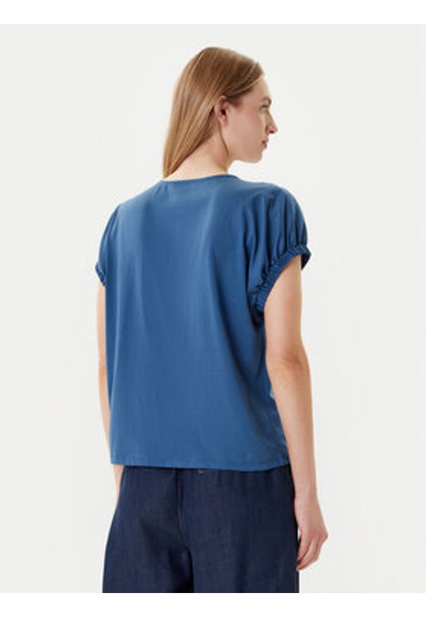 United Colors of Benetton - United Colors Of Benetton Bluzka 3J5CD109V Granatowy Relaxed Fit. Kolor: niebieski. Materiał: bawełna