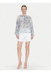 Guess Bluzka W5GH60 W0WA2 Niebieski Regular Fit. Kolor: niebieski. Materiał: syntetyk
