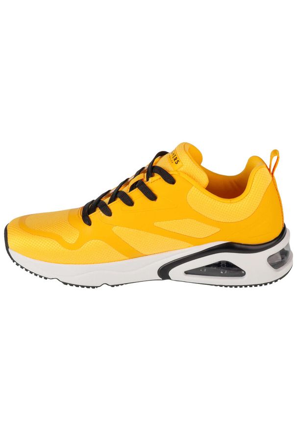skechers - Tenisówki Skechers Model Tres-air Uno Kolor żółty. Kolor: żółty. Materiał: syntetyk, tkanina, materiał