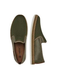 Rieker Półbuty B5265-54 Khaki. Kolor: brązowy. Materiał: materiał #2